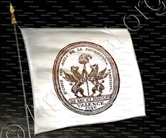 drapeau-DE BEC ET D'ONGLE_Armes de Valence en 1791._France