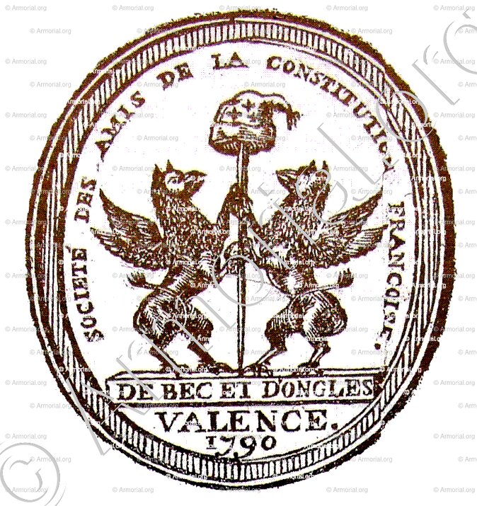 DE BEC ET D'ONGLE_Armes de Valence en 1791._France