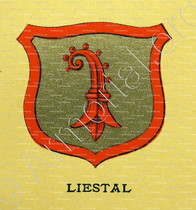 LIESTAL_Wappenbuch der Stadt Basel . B.Meyer Knaus 1880_Schweiz 