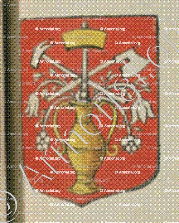 La Maîtrise des Charpentiers (Alsace)_Blason enregistré sous le règne de Louis XIV_France 