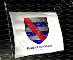 drapeau-GIislebert II of GAUNT_Gent, Gand._België , England.