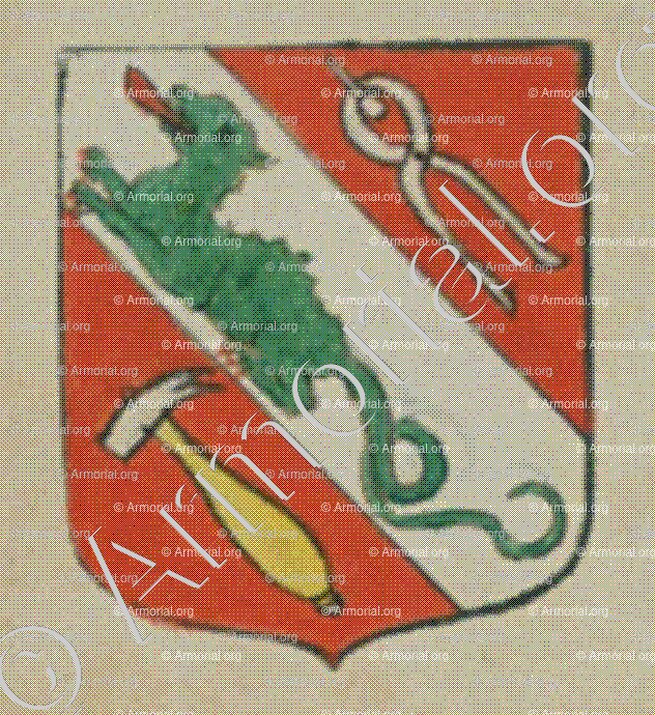 La Maîtrise des Maréchaux Ferrant (Alsace)_Blason enregistré sous le règne de Louis XIV_France 