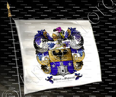 drapeau-MILLERET olim MIGLIORETTI_Picardie, originaire du Milanais._France Italie ()