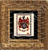 cadre-ancien-or-OCCURRERE SEMPER_devise héraldique, armoiries Bezard, Orléannais_France