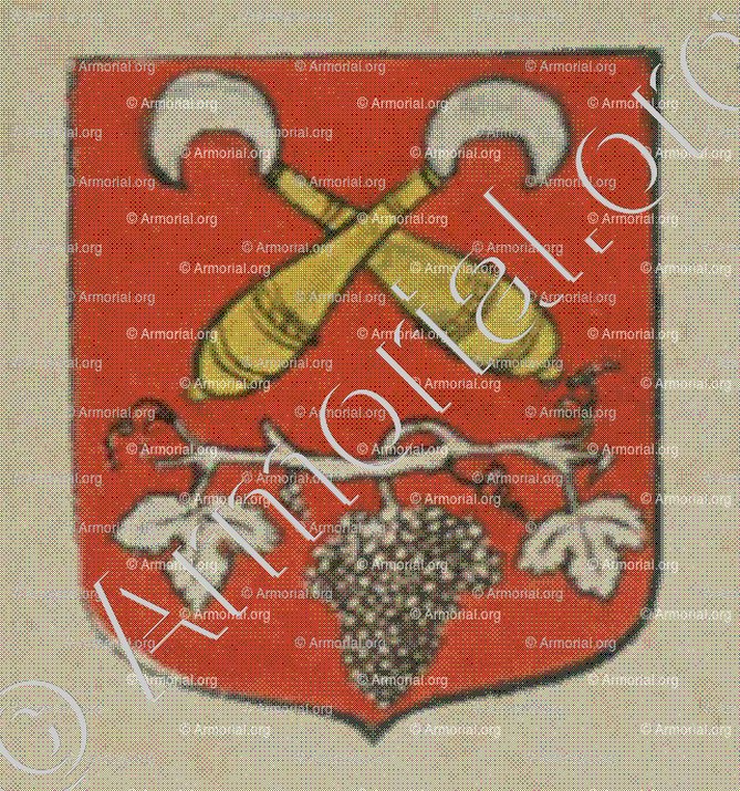 La Maîtrise des Vignerons (Alsace)_Blason enregistré sous le règne de Louis XIV_France 