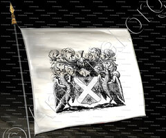 drapeau-Le FRERON, seigneur d'Orville et de Louvres._Ex-Libris_France