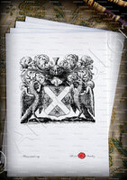 velin-d-Arches-Le FRERON, seigneur d'Orville et de Louvres._Ex-Libris_France