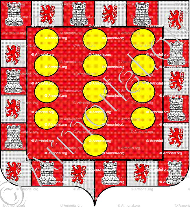 Louisa Henrique de Sarmiento Salvatierra_Castille_Armorial du Comte Degand