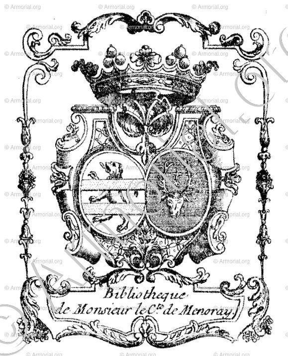 LE GALL de MENORAY_Comte. Ex-libris_France