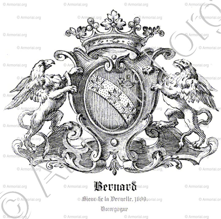 BERNARD_Sieur de la Vernette, 1699, Bourgogne._France