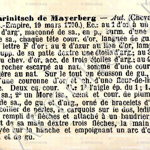 MARINITSCH de MAYERBERG_Armorial général de J.B. Rietstap, 1884 1887_Österreich (4)