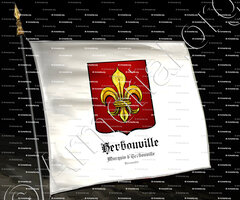 drapeau-HERBOUVILLE_Marquis d'Herbouville. Normandie._France (2)
