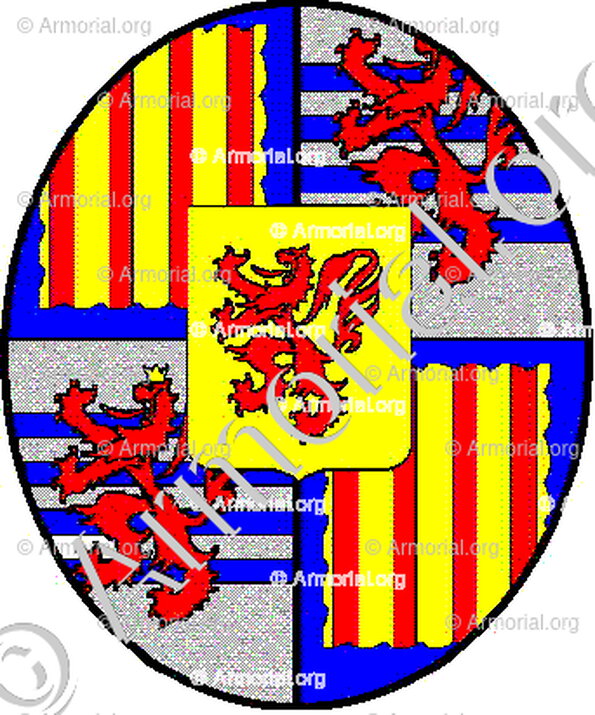 Marguerite Isabeau de Mérode_1591-1679_Armorial du Comte Degand
