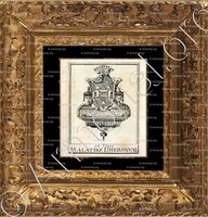 cadre-ancien-or-MALATIRE D'HERONVAL_Ex-libris_France