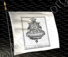 drapeau-MALATIRE D'HERONVAL_Ex-libris_France