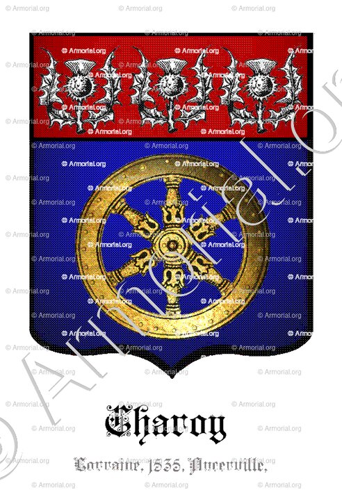 CHAROY_Lorraine. 1535 Ancerville._France (blason privé) (2)