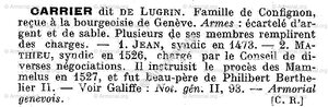 CARRIER dit de Lugrin_Confignon. Genève_Suisse (i)