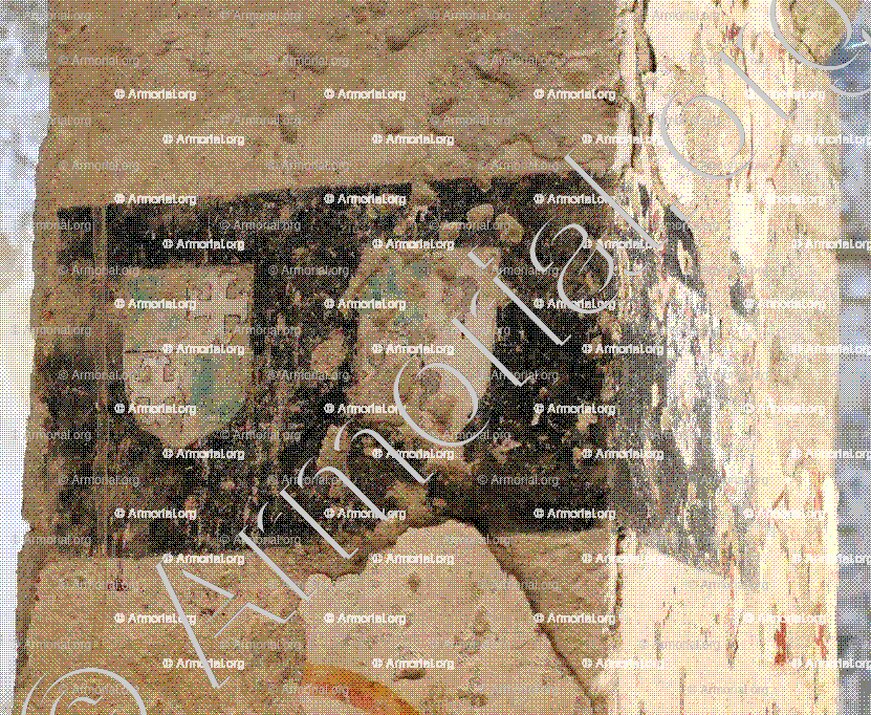 de BEAUCAIRE_ Couple de Beaucaire, (XVIe siècle), pilier de l'église Saint-André de Taxat, Taxat-Senat (Allier)_France