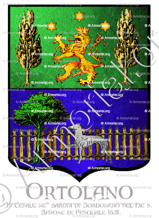 ORTOLANO_Sicilia. In Cefalù ne’ baroni di Bordonaro nel 13e s.e Barone di Pasquale 1631_Italia (i)