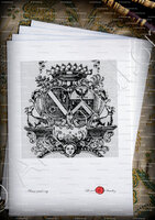 velin-d-Arches-ROUALLE du BOISGILOUST_Ex-libris_France