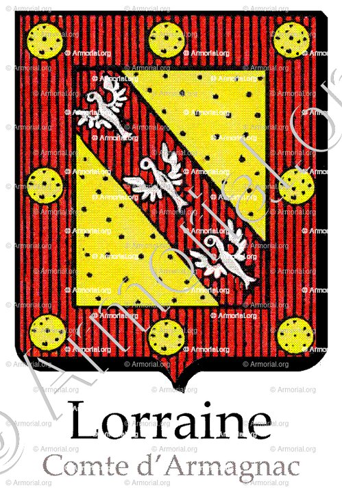 LORRAINE Comte d'ARMAGNAC_Maison de Lorraine._France (3)