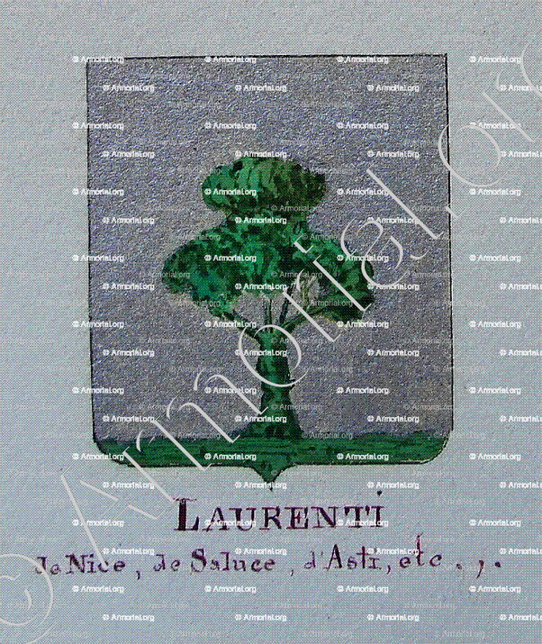LAURENTI_Armorial Nice. (J. Casal, 1903) (Bibl. mun. de Nice)._France (i)
