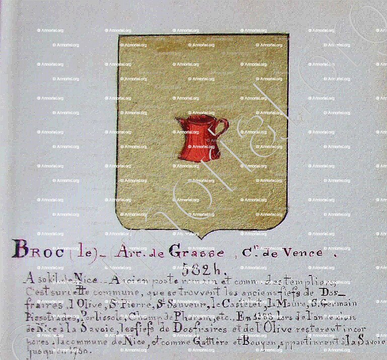 LE BROC_Armorial Nice. (J. Casal, 1903) (Bibl. mun. de Nice)._France (i)