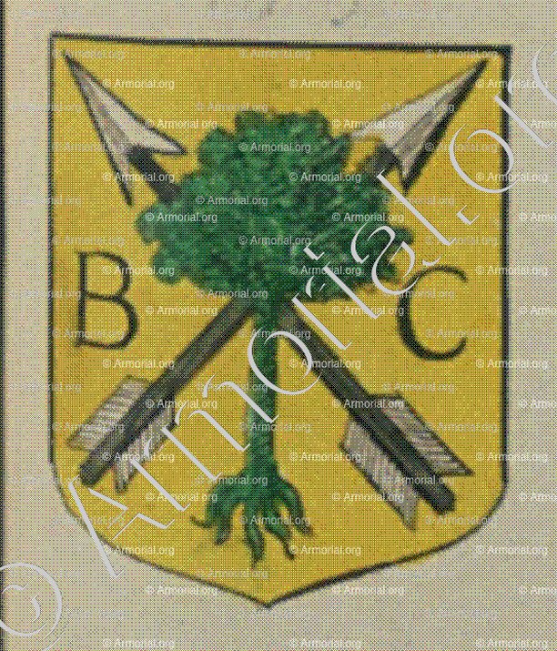 COLIN_Blason enregistré sous le règne de Louis XIV_France