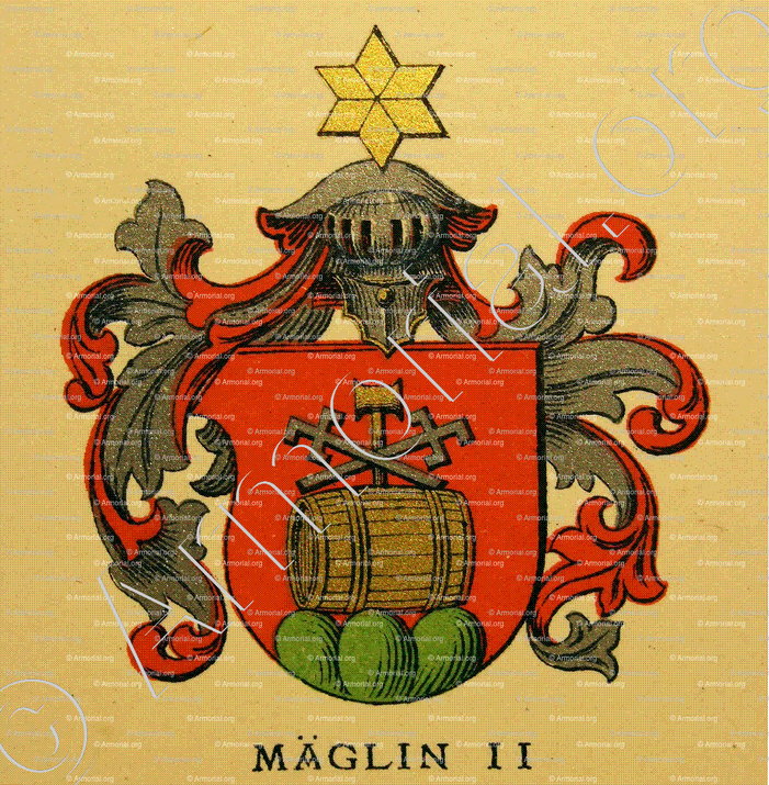 MÄGLIN_Wappenbuch der Stadt Basel . B.Meyer Knaus 1880_Schweiz 