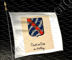 drapeau-CASTELLA de DELLEY_Livre d'Or du Canton de Fribourg (Freiburg). (Alfred Raemy, 1898)_Schweiz Suisse Svizzera Switz