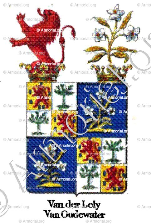 VAN DER LELY VAN OUDEWATER_Armorial royal des Pays-Bas_Europe