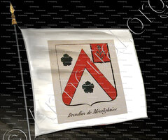 drapeau-DROULLIN DE MENIGLAISE_Noblesse d'Empire._France