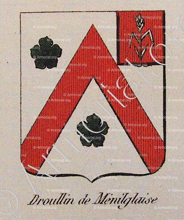 DROULLIN DE MENIGLAISE_Noblesse d'Empire._France