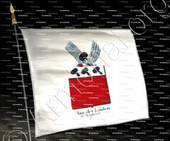 drapeau-VAN DER LINDEN D'HOOGHVORST_Armorial royal des Pays-Bas_Europe