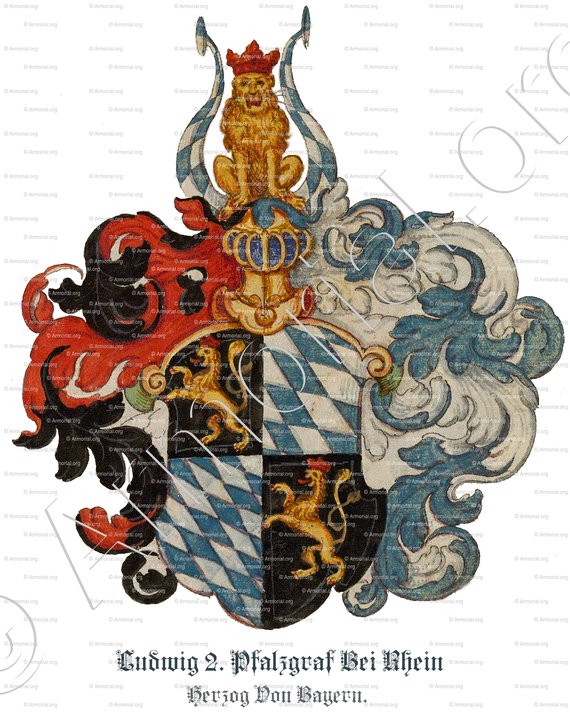 LUDWIG II. Pfalzgraf Bei Rhein_Herzog Von Bayern_Deutschland