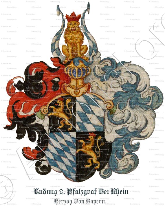 LUDWIG II. Pfalzgraf Bei Rhein_Herzog Von Bayern_Deutschland
