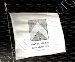 drapeau-DAVY DU PERRON et DE VVIRVILLE._Normandie_France ()