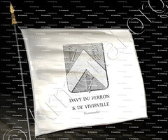 drapeau-DAVY DU PERRON et DE VVIRVILLE._Normandie_France ()