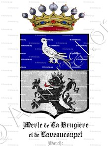 MERLE de LA BRUGIÈRE et de  LAVEAUCOUPET