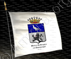 drapeau-MERLE de LA BRUGIÈRE et de  LAVEAUCOUPET_Marche_France (1)