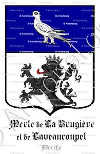 MERLE de LA BRUGIÈRE et de  LAVEAUCOUPET