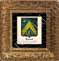 cadre-ancien-or-AYMOND_Armorial des principales maisons et familles du Royaume, par le sieur Pierre-Paul Dubuisson, 1757._France Europe