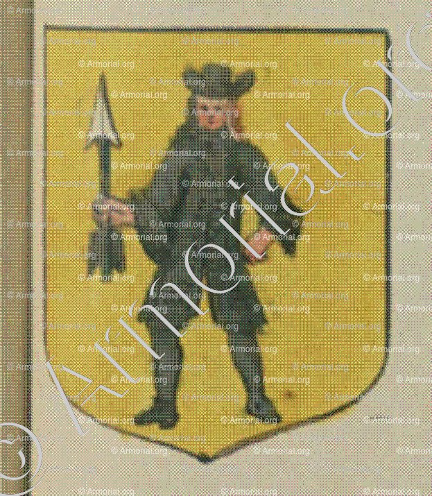 SCHWARTZ WASLENH (Alsace)_Blason enregistré sous le règne de Louis XIV_France 