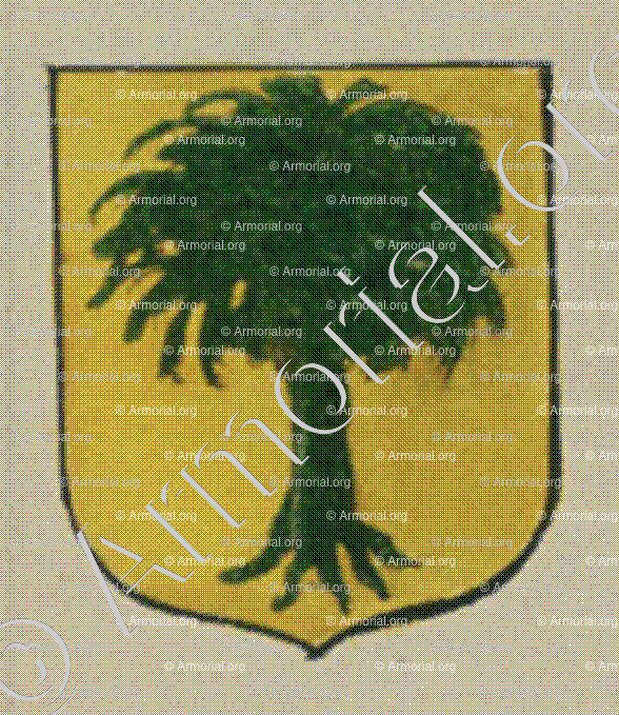 COURBE_Blason enregistré sous le règne de Louis XIV_France