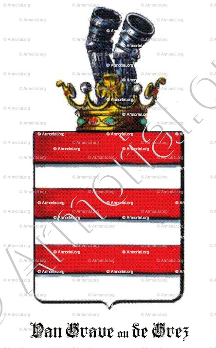 VAN GRAVE ou DE GREZ_Armorial des Pays-Bas par J. de Neufforge_Nederland