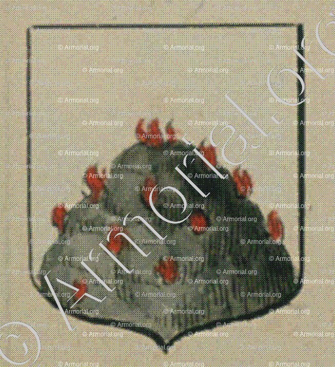 COURTEMONTAGNE_Blason enregistré sous le règne de Louis XIV_France