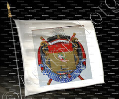 drapeau-MASSENA de RIVOLI d'ESSLING - Armorial Nice. (J. Casal, 1903) (Bibl. mun. de Nice) - France (ii)