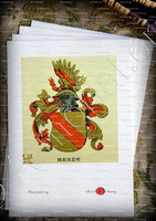 velin-d-Arches-MENDE_Wappenbuch der Stadt Basel . B.Meyer Knaus 1880_Schweiz 