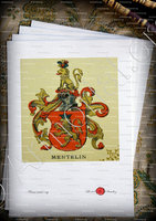 velin-d-Arches-MENTELIN_Wappenbuch der Stadt Basel . B.Meyer Knaus 1880_Schweiz 