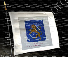 drapeau-MAULEON des seigneurs de GATTIERES_Armorial Nice. (J. Casal, 1903) (Bibl. mun. de Nice)._France (i)